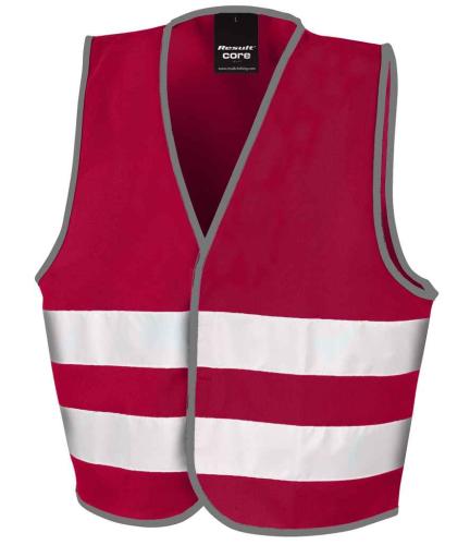 Result Core Kids Enhanced Vis Vest - BUR - S